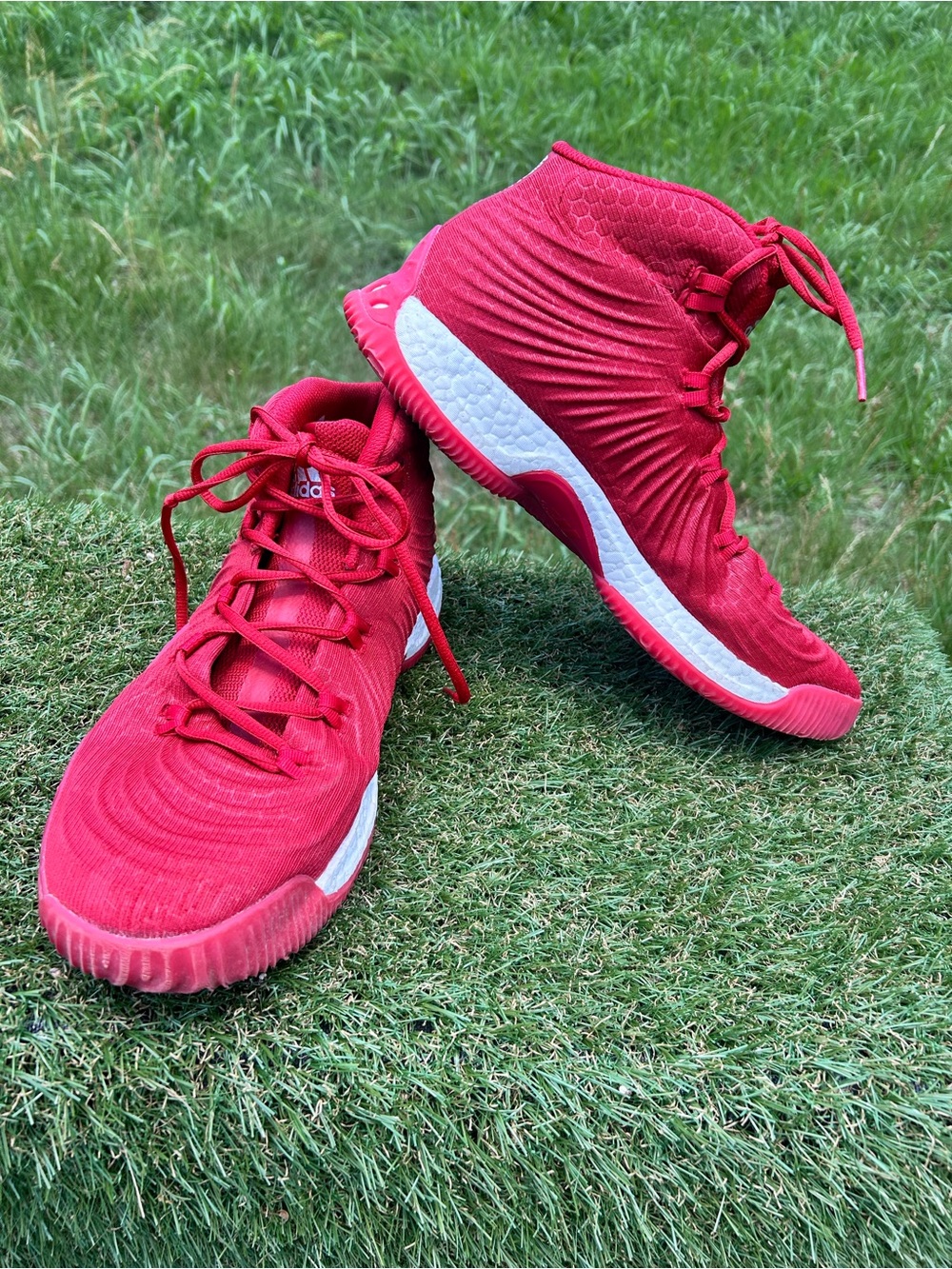 Adidas Crazy Explosive PK Solar Red Basketball Shoes, Men Size 12,High Top 2017